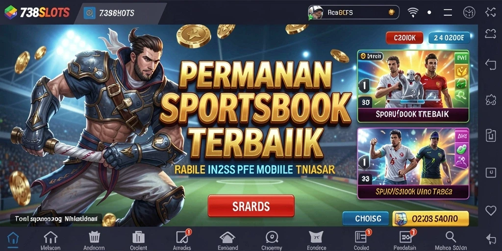 Tangkapan layar gameplay 738SLOTS menampilkan antarmuka taruhan yang menarik.