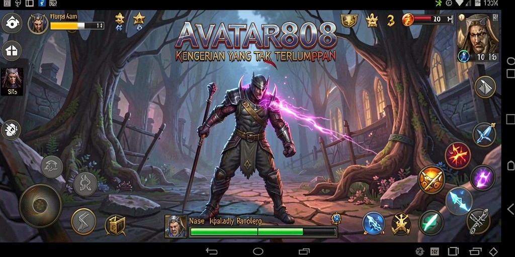 Screenshot menampilkan suasana mencekam dalam gameplay AVATAR808.