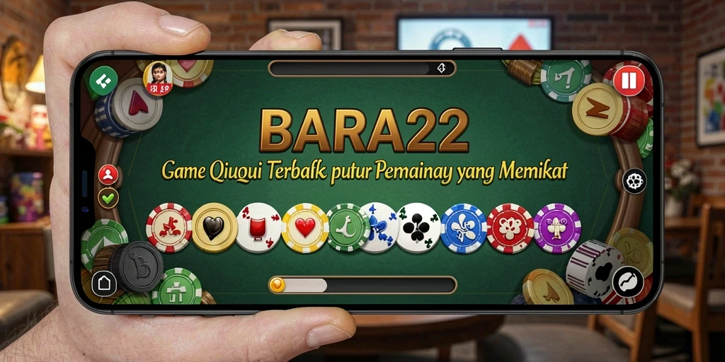 Screenshot BARA22 menampilkan aksi seru permainan QiuQiu.