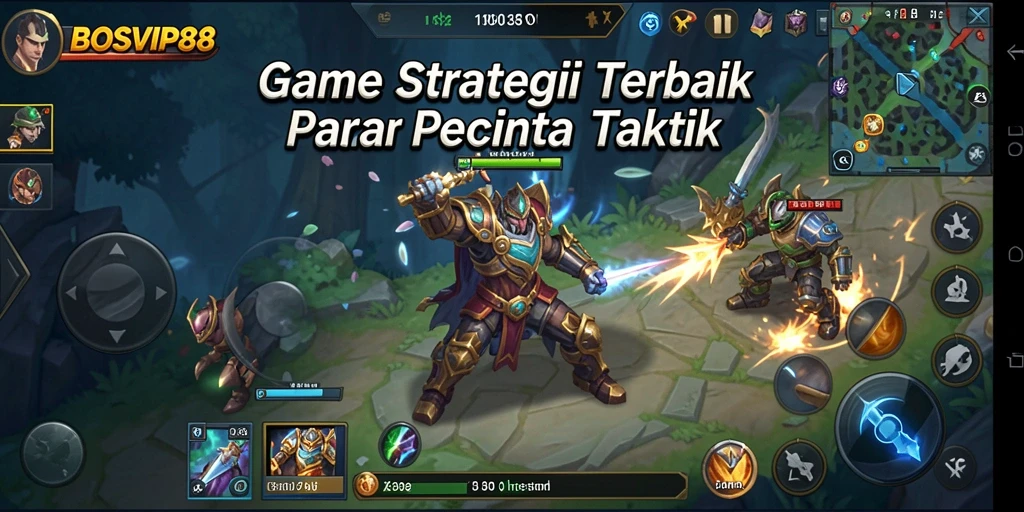 Tampilan menarik dari gameplay strategi di BOSVIP88.
