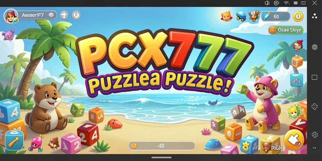 Tampilan gameplay menarik dari PCX777 menyajikan tantangan puzzle yang seru.
