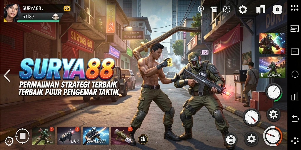 Screenshot gameplay <strong>SURYA88</strong> yang menampilkan aksi strategi yang mendebarkan.