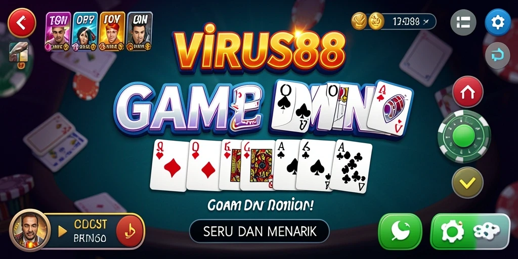 Tampilan gameplay seru dari VIRUS88 dengan berbagai mode Domino.