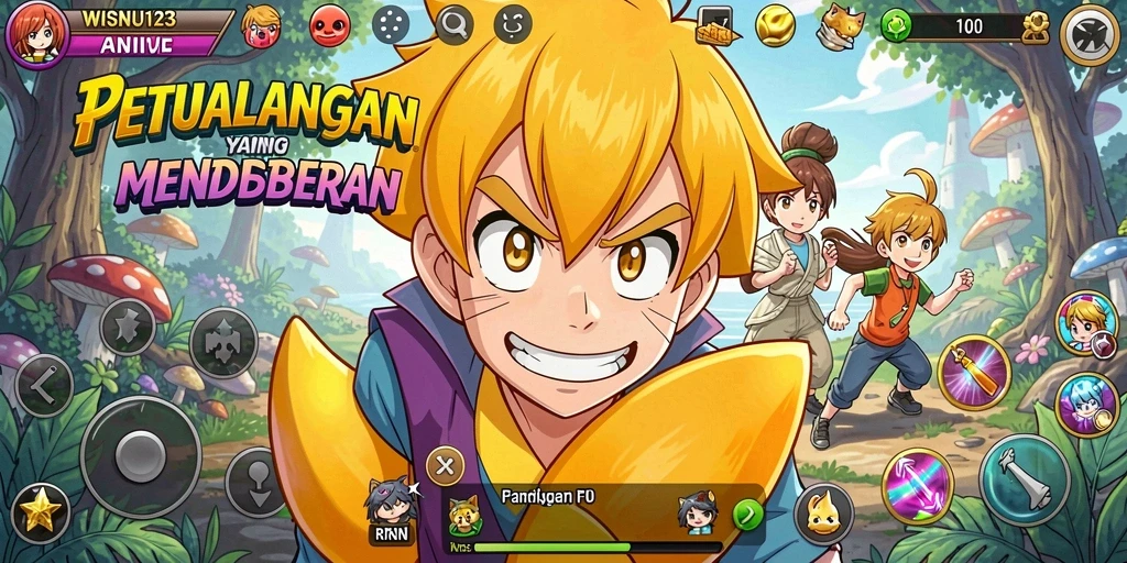 Gameplay seru WISNU123 di dunia anime yang menarik.